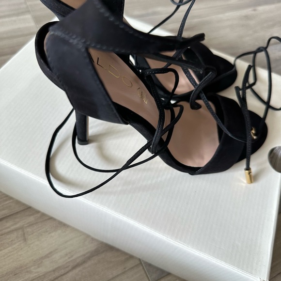 Black - lace up heels from Aldo - Picture 6 of 6
